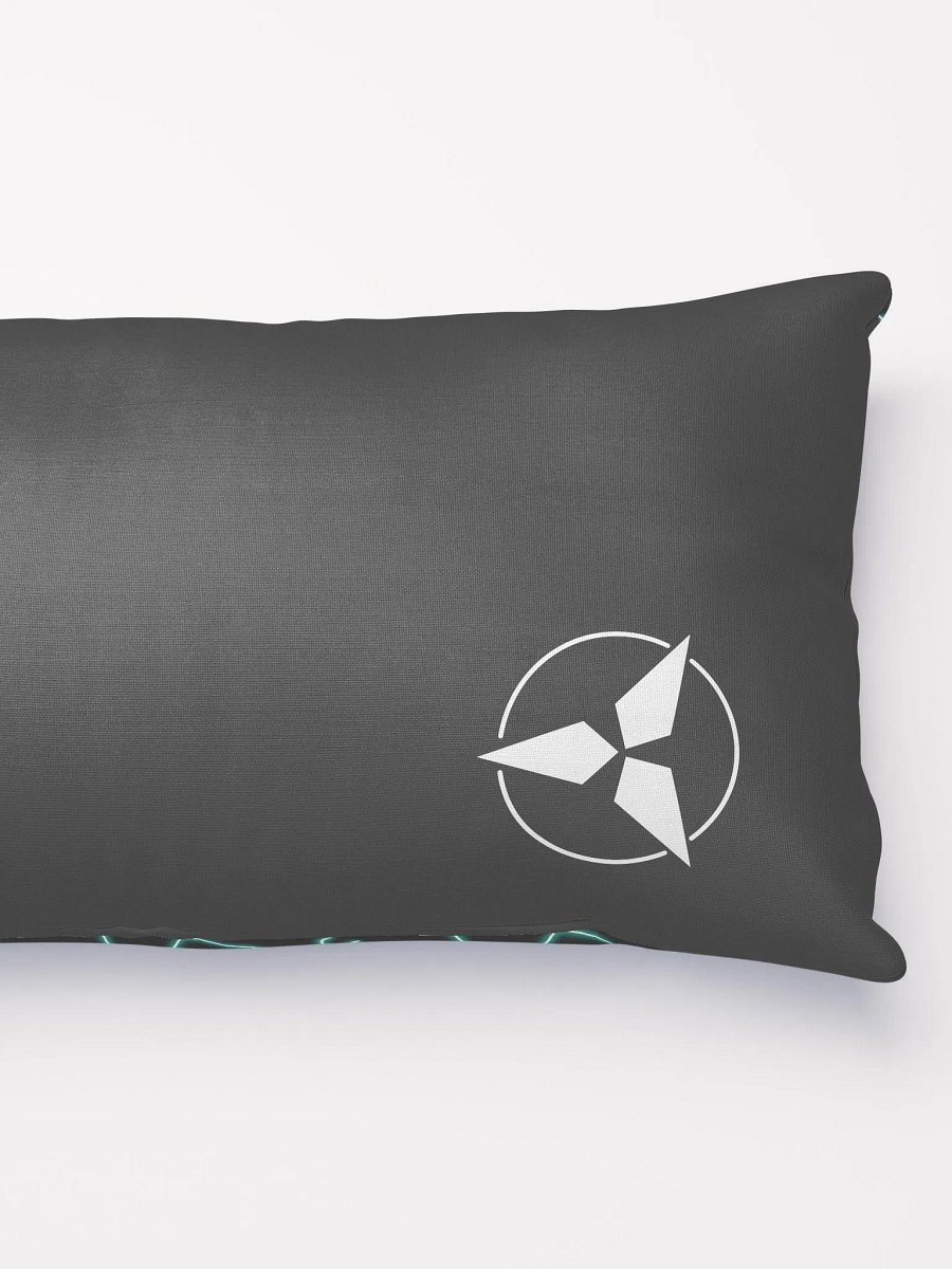 ESP Card Pattern Half-Print Solid Back Pillow—Minty Edition product image (4)