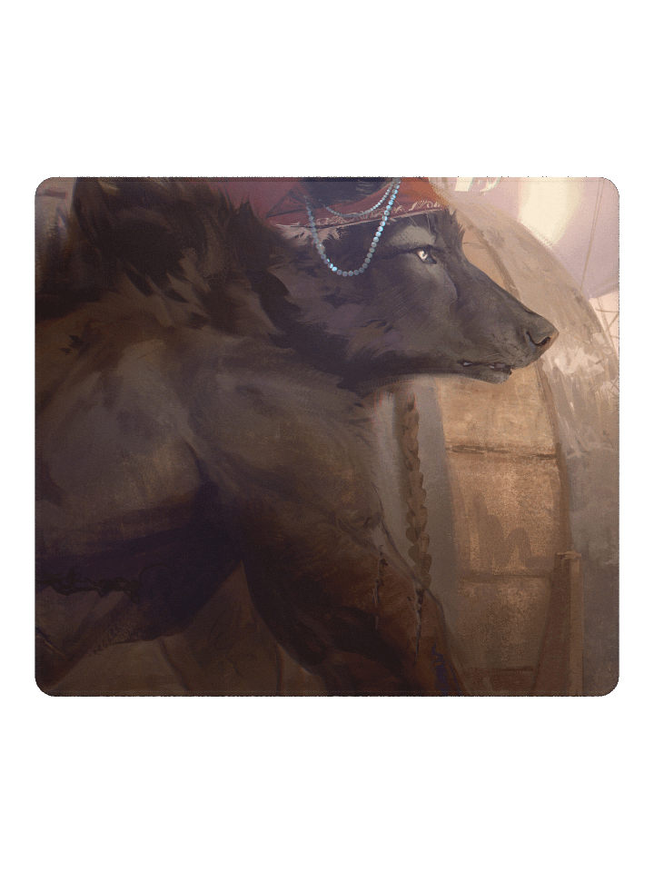 Mouse Pad - Shirtless Wolf product image (2)