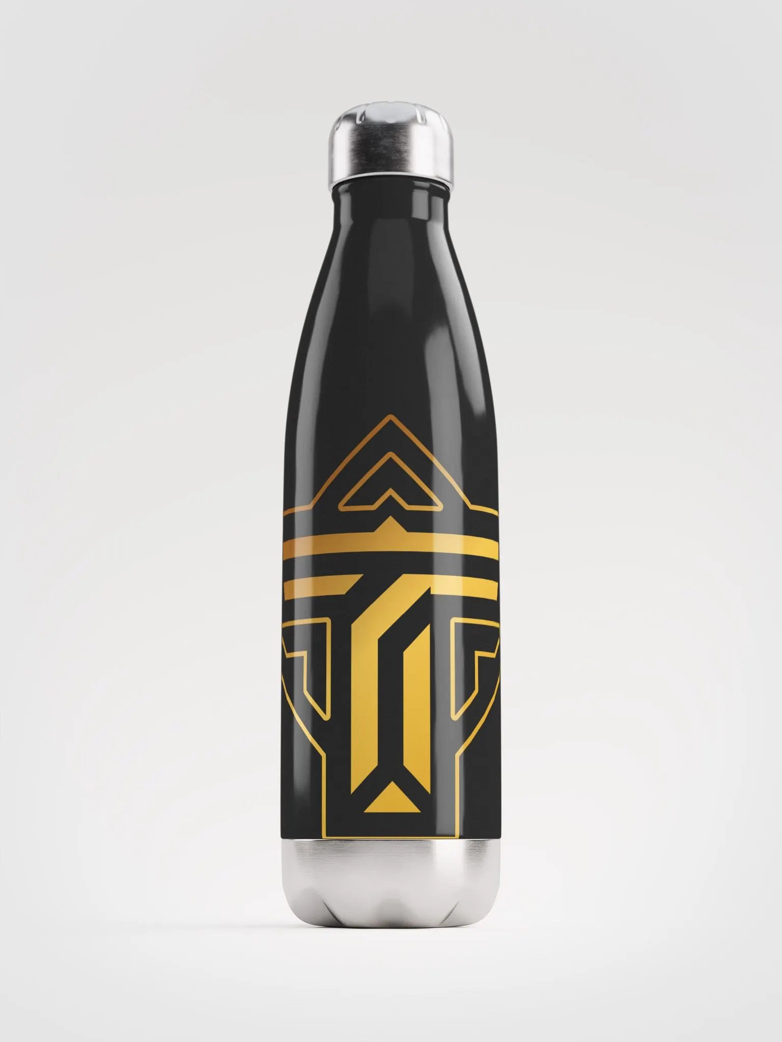 Stainless Steel Water Bottle w/ Gold Insignia product image (1)