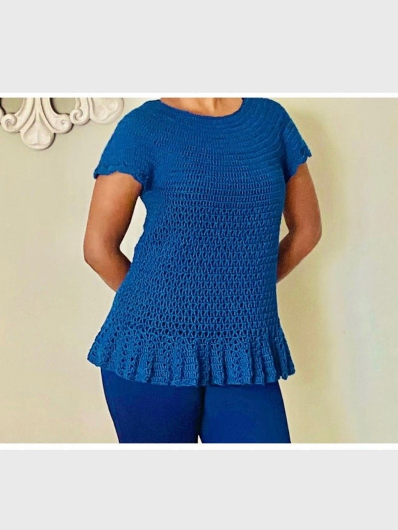 Crochet Casual Top Written Pattern product image (1)