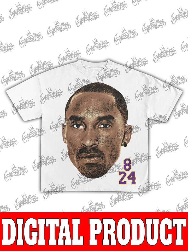 Kobe Bryant "Mamba Mentality" Face Los Angeles Lakers 8 & 24 Vintage Bootleg Graphic product image (2)