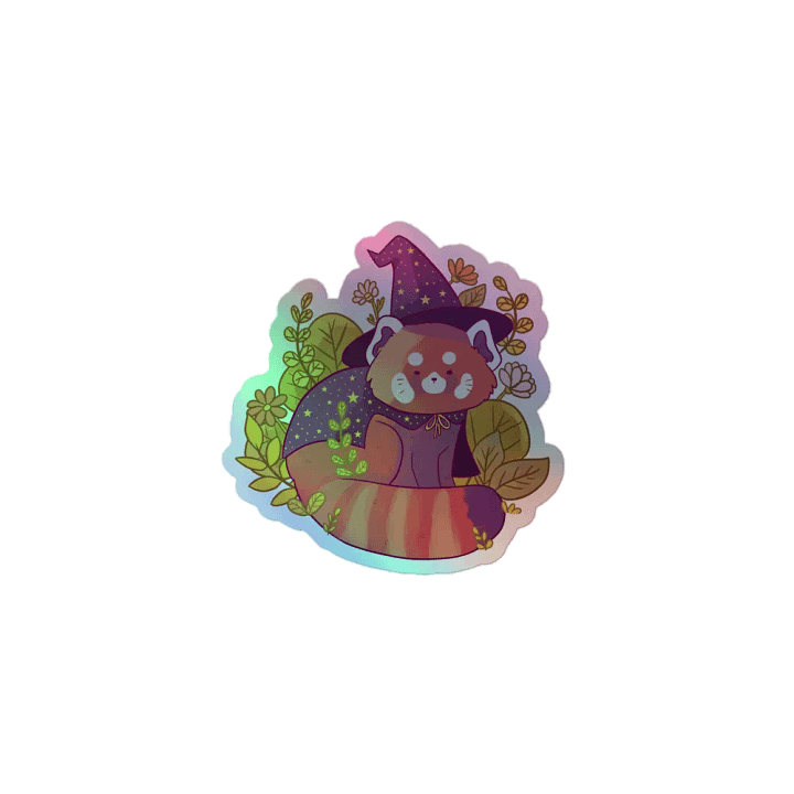 Enchanted Red Panda Holographic Sticker Sheet product image (2)