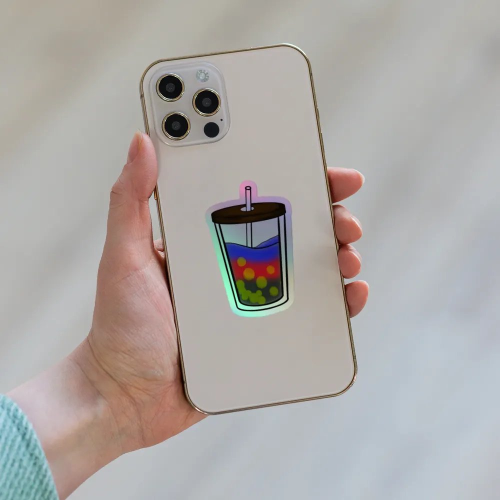 Poly Pride Bubbly Delight - Holographic Sticker Set product image (3)