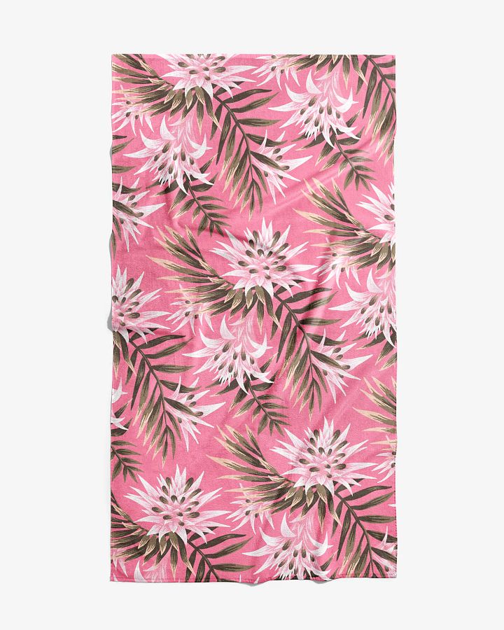 Beach Towel - Fasciata Tropical / Light Pink & Green product image (1)