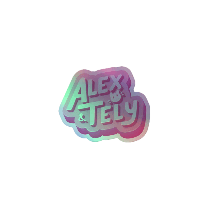 Alex & Tely Hologram Sticker product image (1)