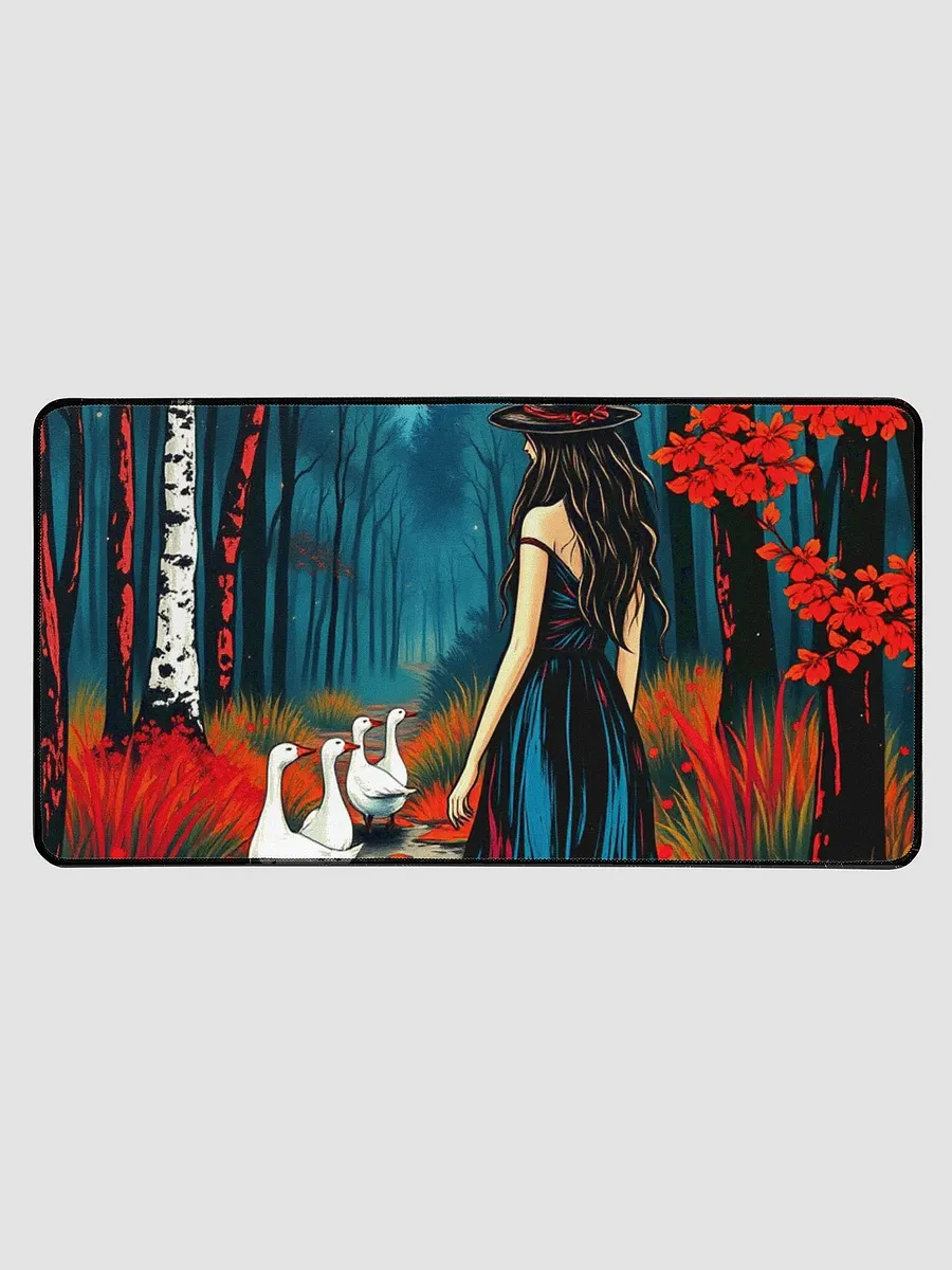 A walk with the geese, Neoprene Desk Mat product image (1)