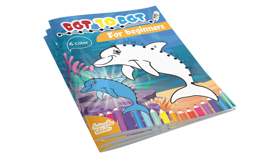 Dot to Dot for Beginners Ages 2-5: Connect the Dots 1-20 Book Activity, Fun Coloring Puzzles for Kids (Animal Edition) | PDF product image (3)