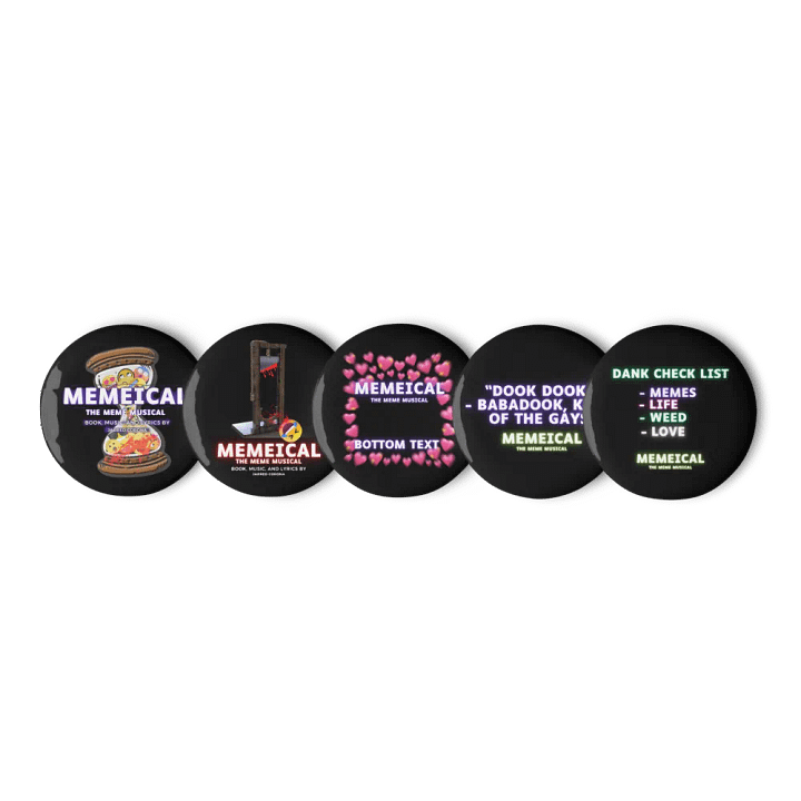 Memeical: The Meme Musical pins product image (1)