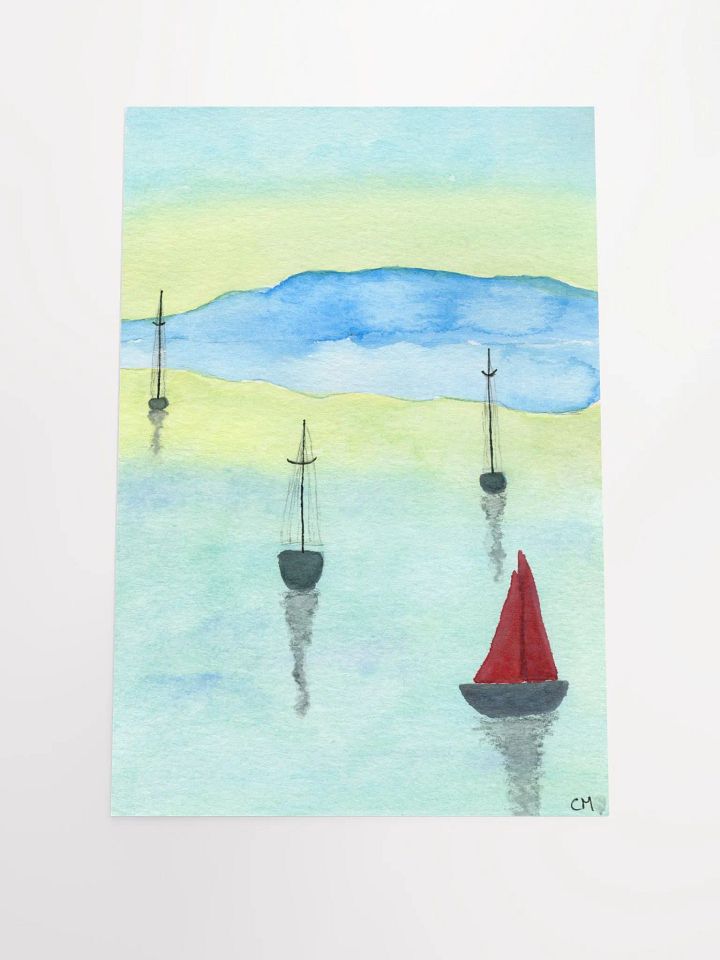 Boats: Watercolor Poster product image (1)