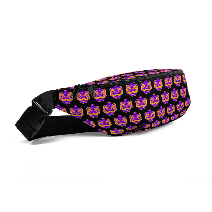 Dragon Head Mask All-Over Fanny Pack - Black product image (2)