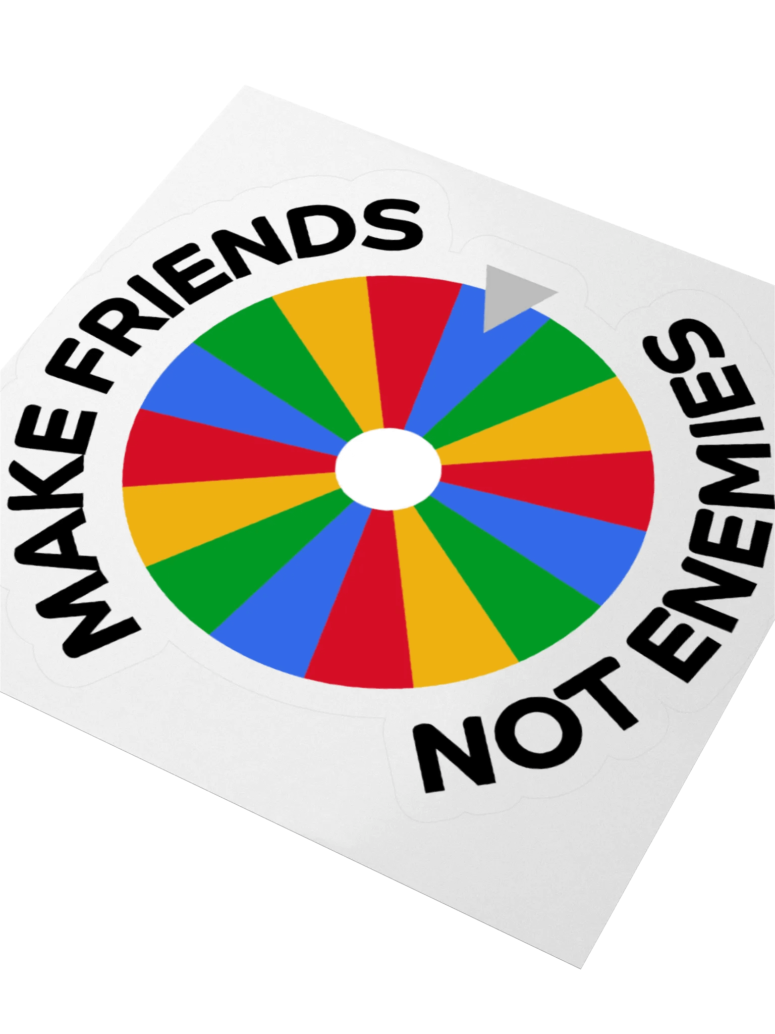 Make Friends Not Enemies Sticker product image (6)