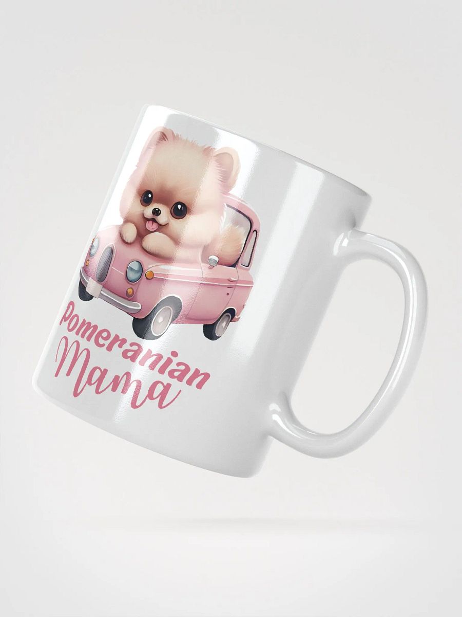 Pomeranian Mama White Glossy Mug product image (3)