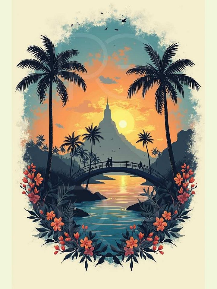 Bridge to Paradise - 12x18 product image (1)