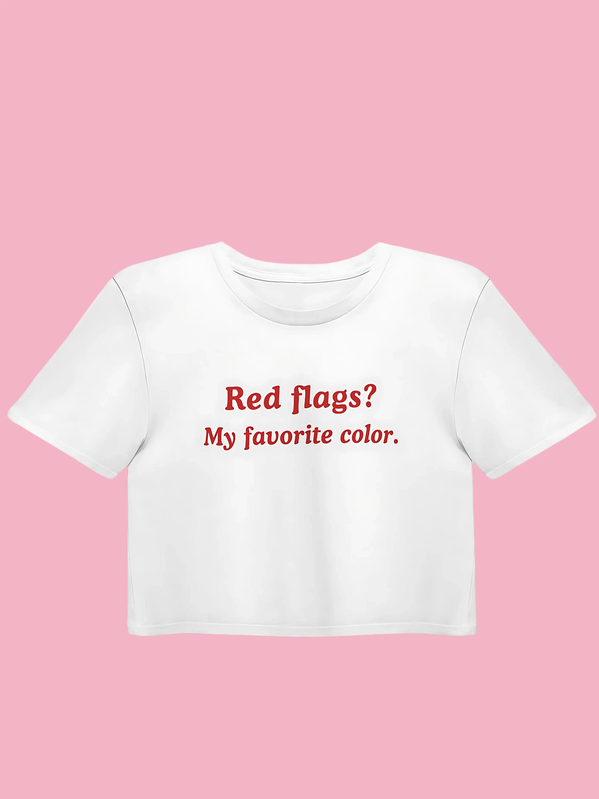 Favorite Red Flags Crop Top product image (1)