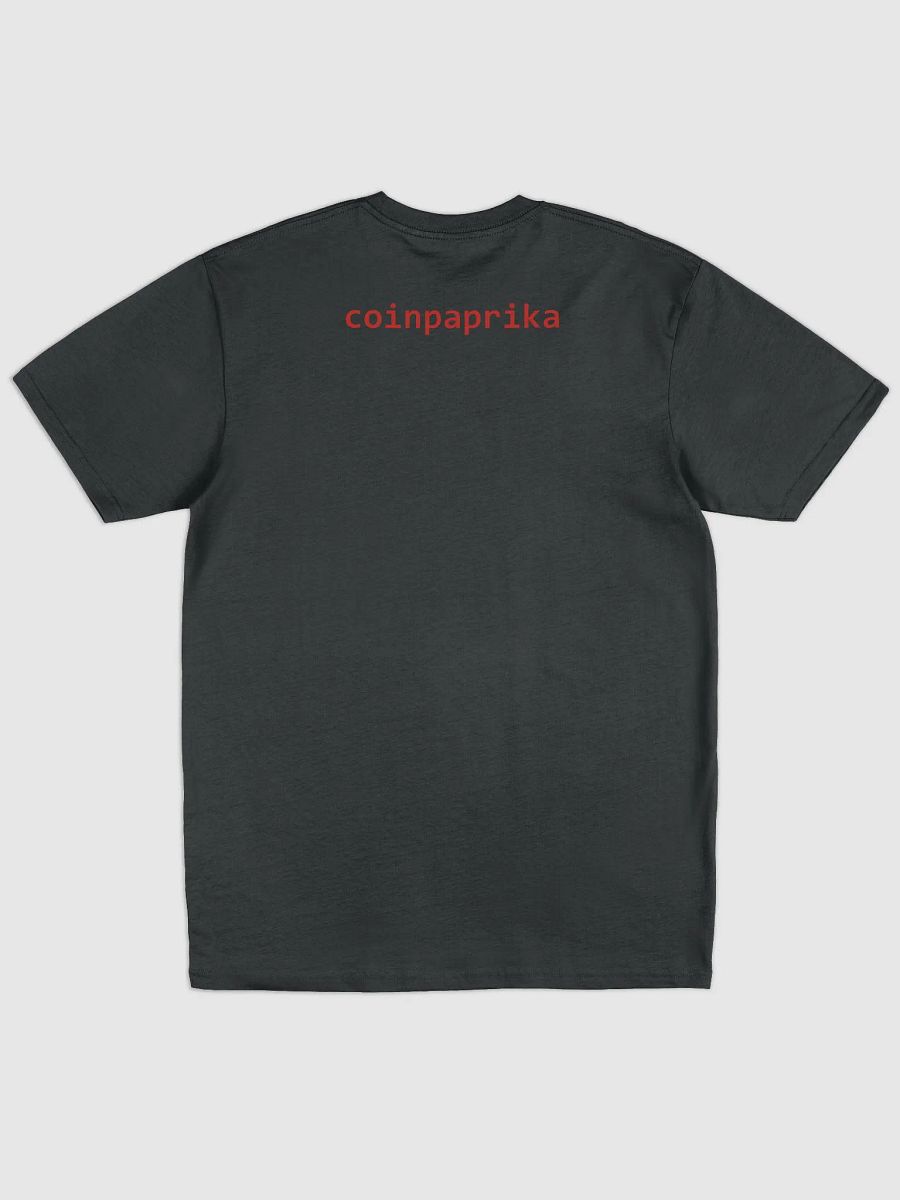 Black coinpaprika red circle dark t-shirt product image (2)