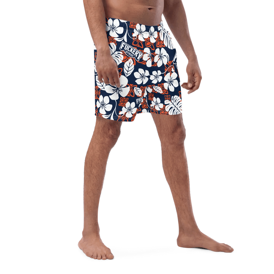 Fuckery Offroad Mens Hawaiian Shorts - Blue/Orange product image (9)
