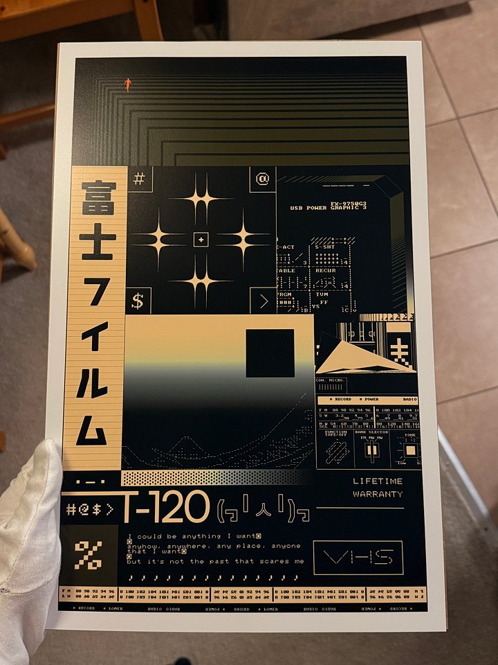 Imaginary Fujifilm VHS T-120 Collage Print product image (2)