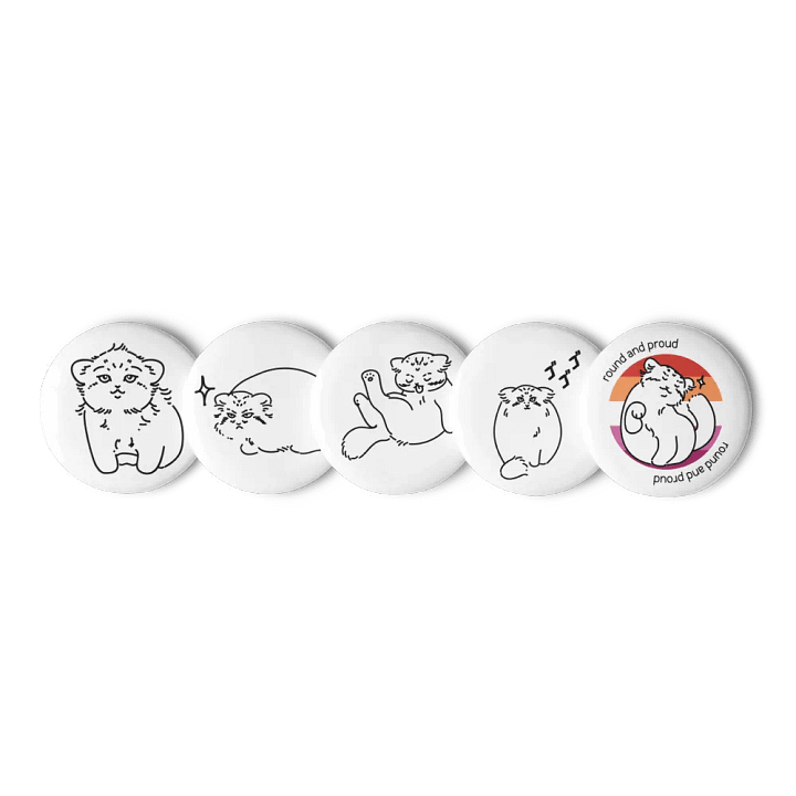 Pride Manul Pin Set - Lesbian product image (3)