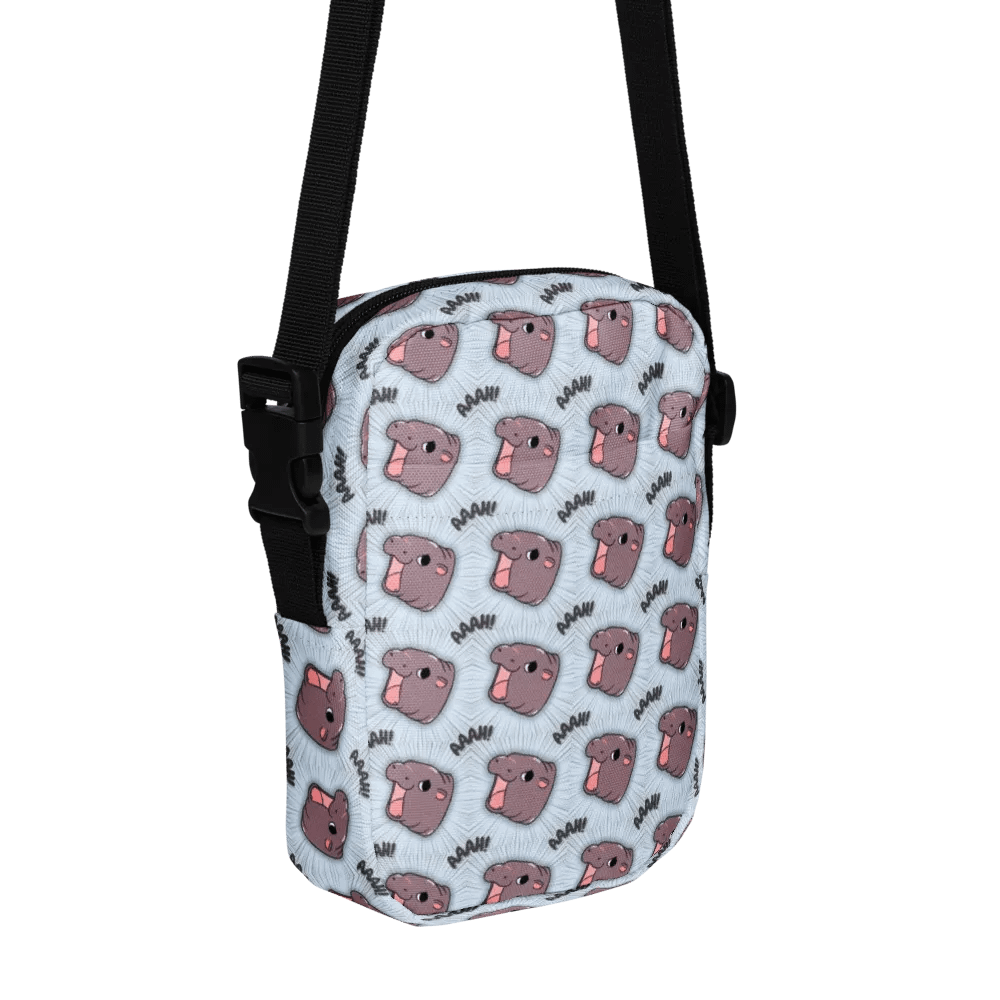 MOODENG'S BLUE AAAH! UTILITY CROSSBODY BAG! product image (1)