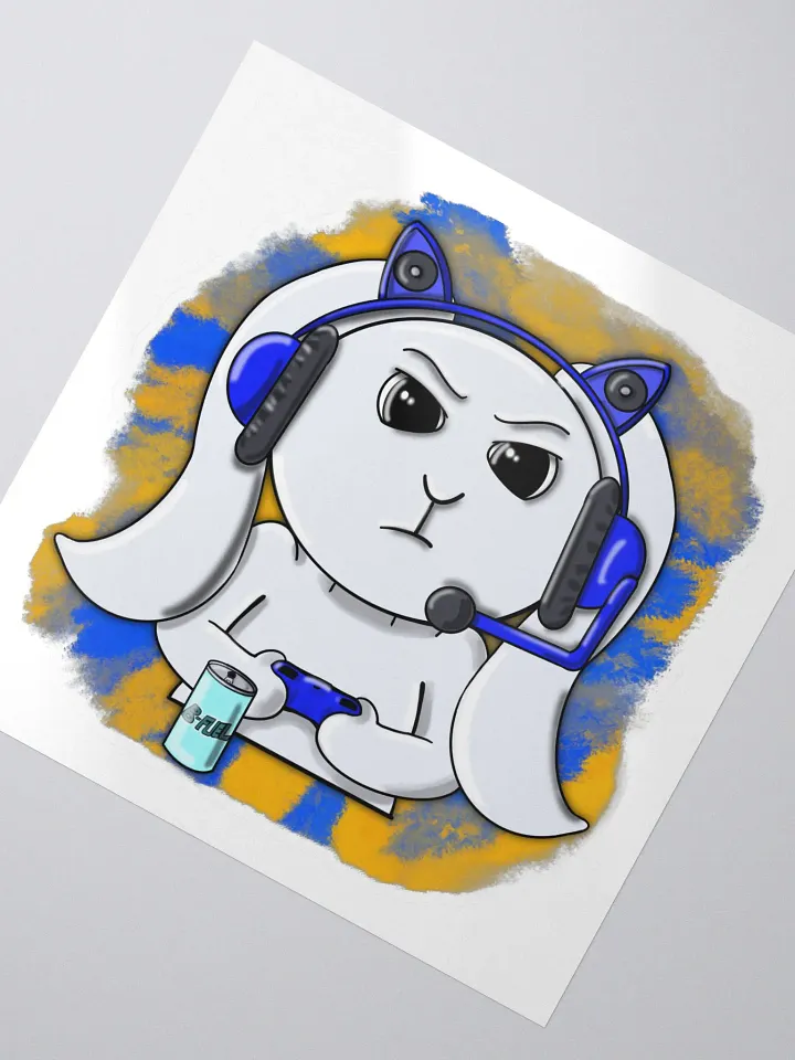 Gamer Bunny Sticker product image (1)