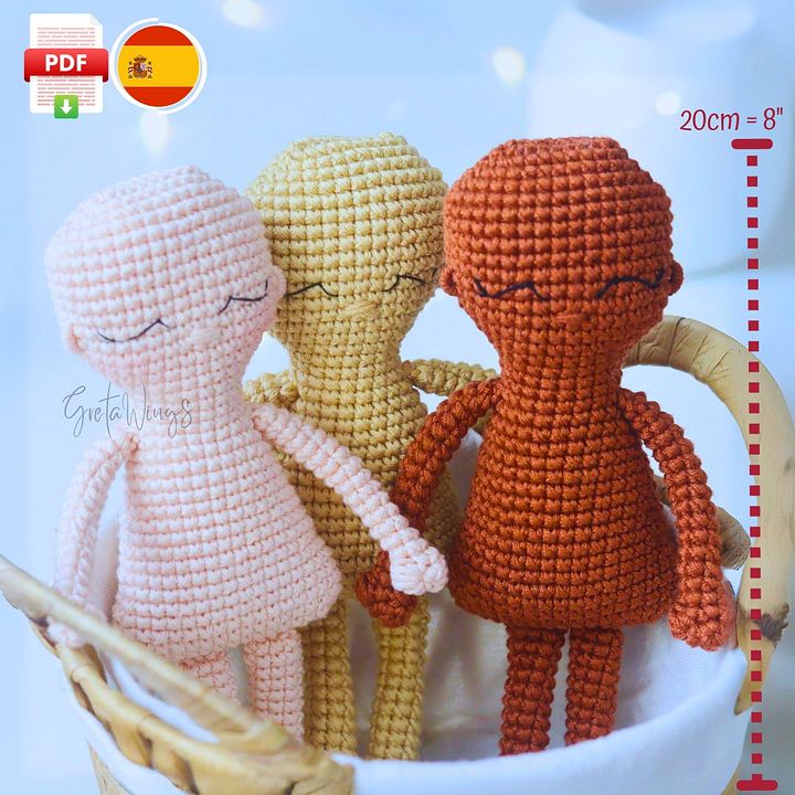 Cuerpo Amigurumi para Muñecas Personalizadas (Descarga Digital) product image (1)