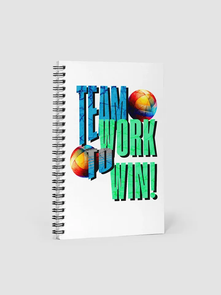 Team Work To Win Volleyball Notebook product image (1)