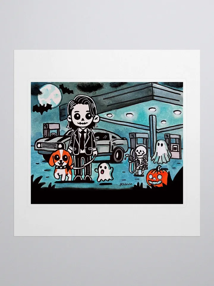 Midnight Refuel Sticker product image (1)