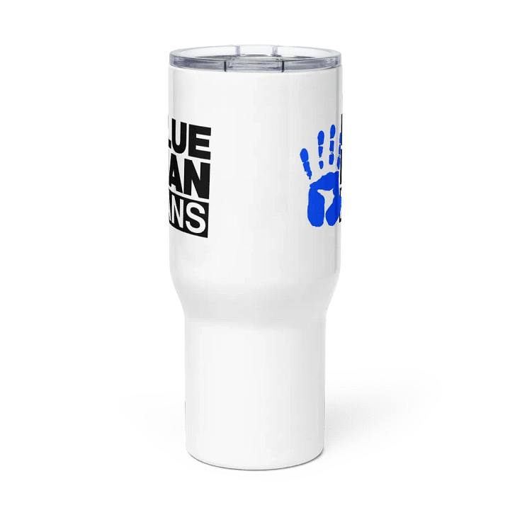 Blue Man Fans Hand Print Tumbler Mug product image (3)