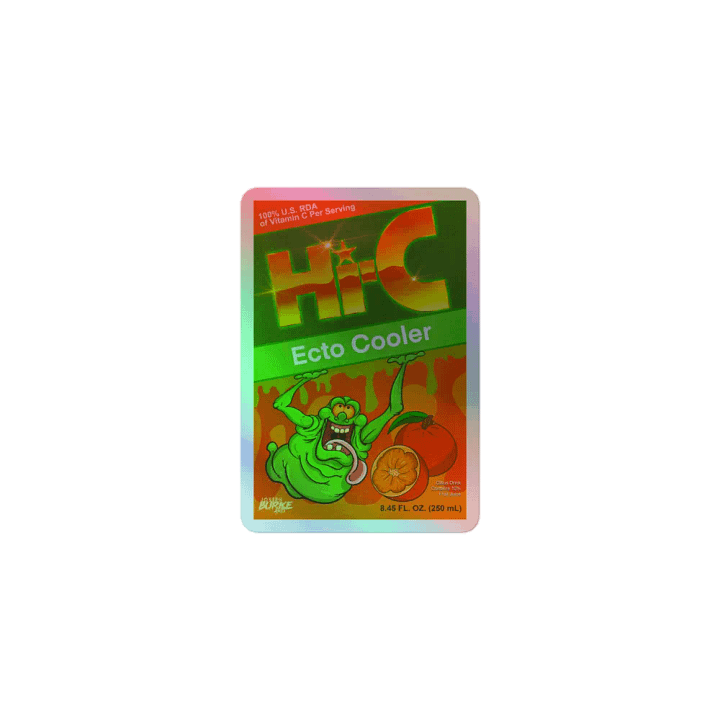 Hi-C Ecto Cooler Reissue Juice Box Holofoil Sticker product image (1)