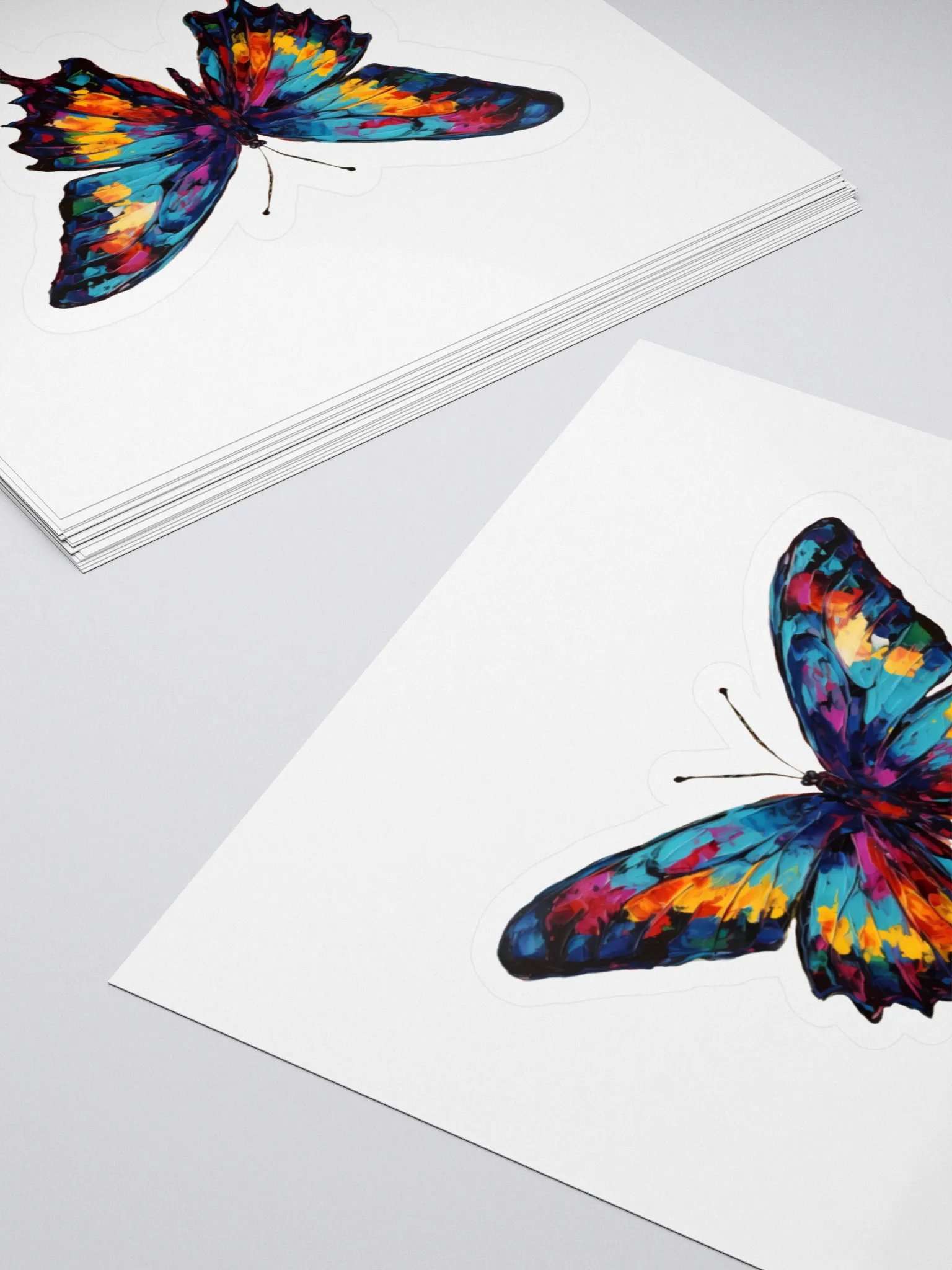 Vibrant Butterfly Kiss Cut Sticker product image (4)