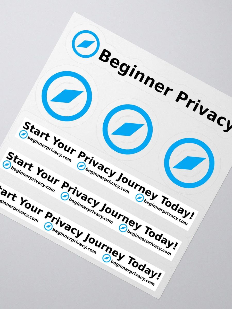 Beginner Privacy Kiss-Cut Stickers product image (3)