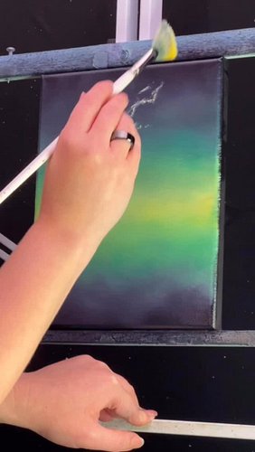 💚✨ Galaxy Reflections ✨💚
There’s something magical about painting the night sky — the glow, the stillness, the way the sky da...