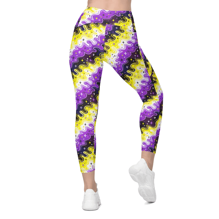 Non-Binary Pattern Pocket Leggings product image (1)