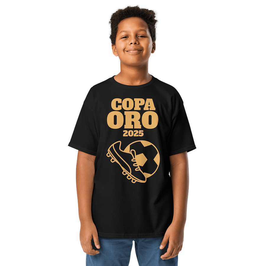 Copa Oro 2025 Soccer Logo Youth Tee product image (1)