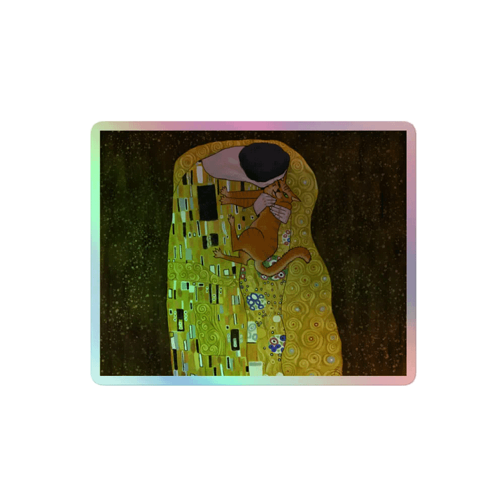 The Reluctant Kiss Holo Sticker product image (2)