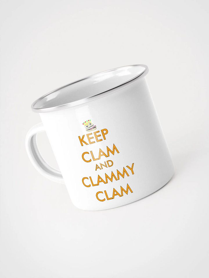 Keep Clam and Clammy Clam Enamel Mug product image (1)