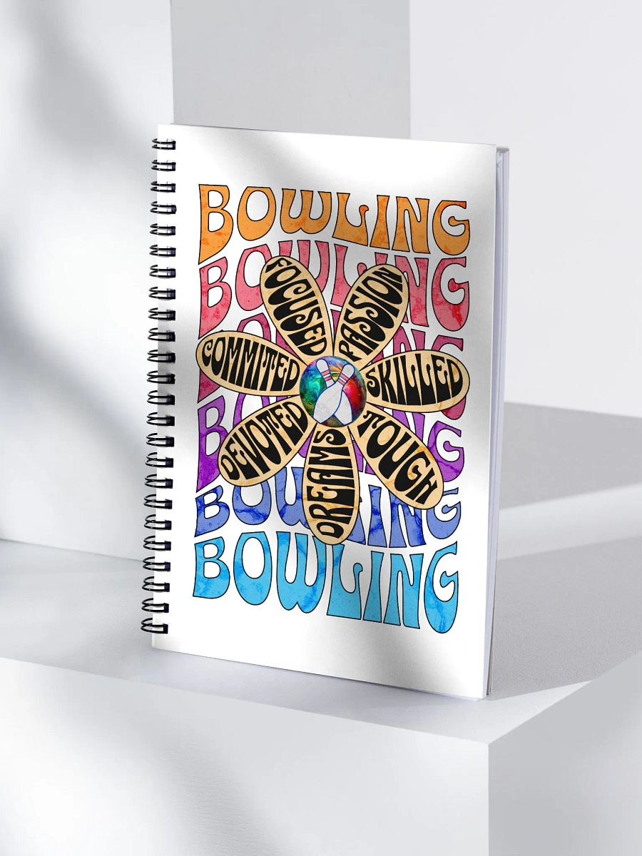Flower Bowling Passion Spiral Notebook product image (3)