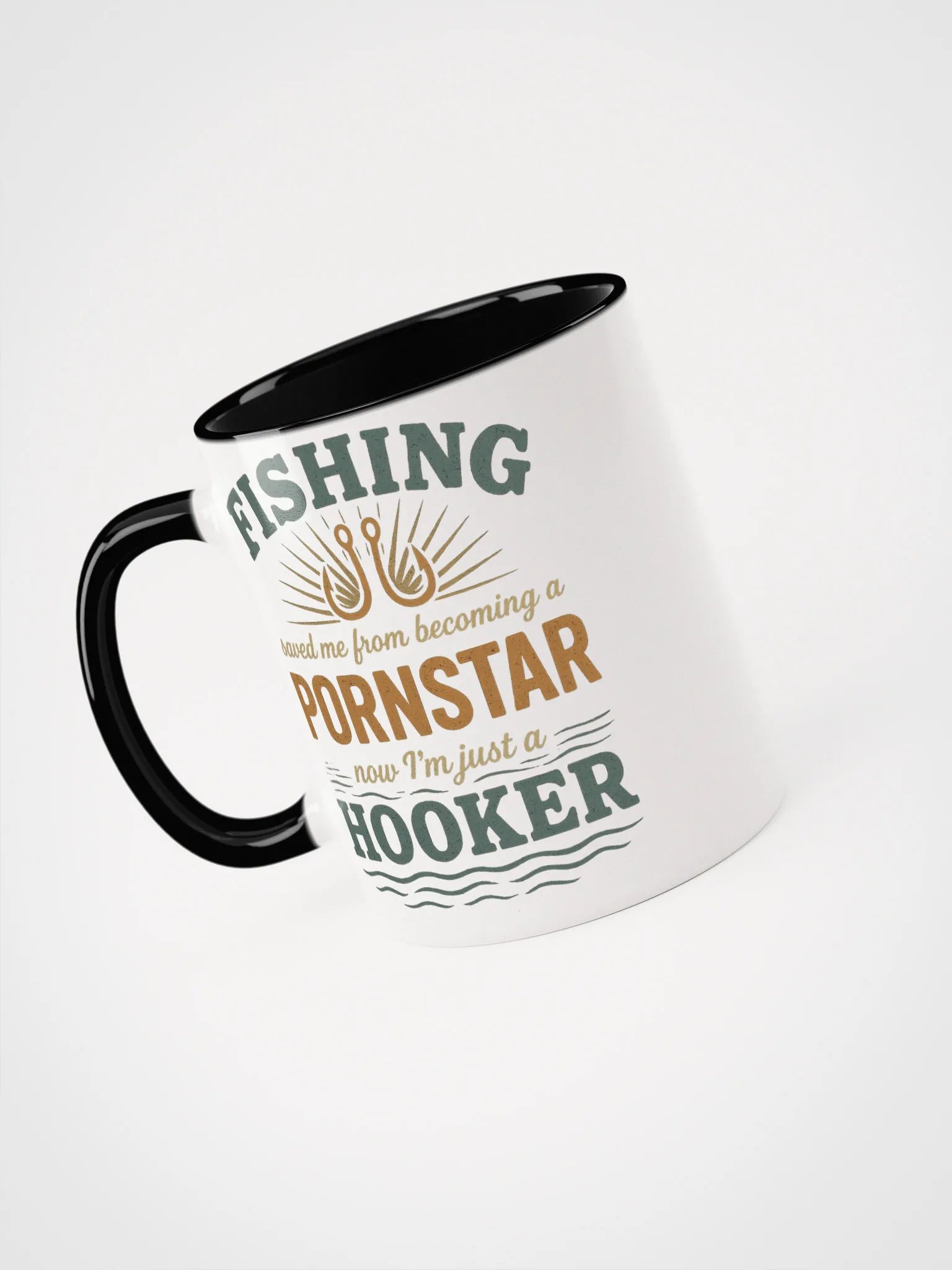 Vintage Fishing Hooker Humor Coffee Mug – Funny Gift product image (11)