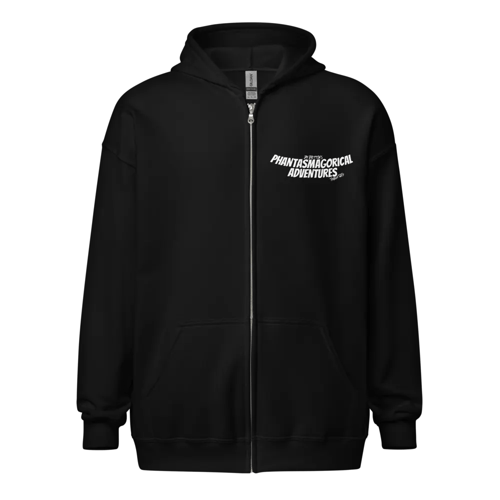 Channel Zip Hoodie (white logo) product image (1)