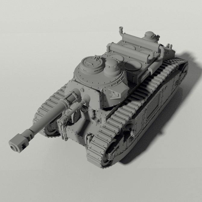 Grim Char 2C Heavy Tank STLs product image (5)