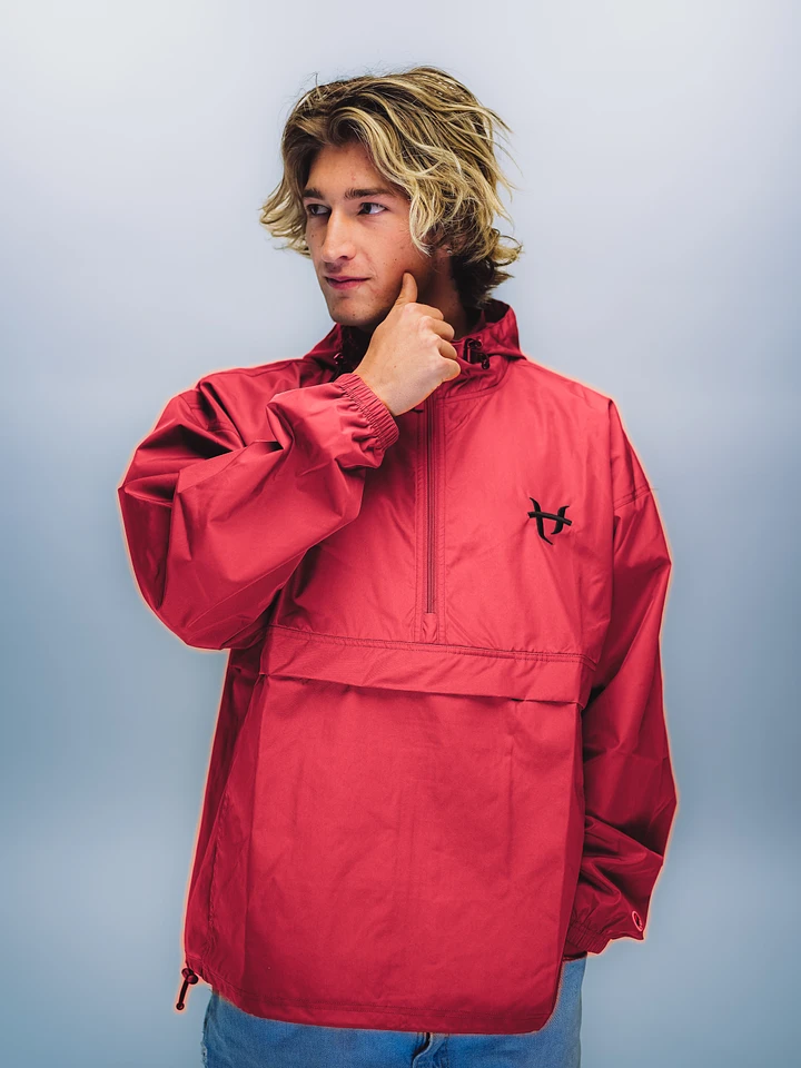Senpai Embroidered Windbreaker - Red product image (1)