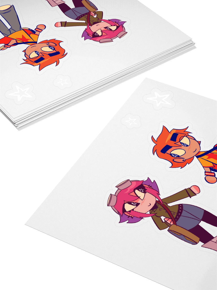 Scott Pilgrim Ramona & Scott matching stickers product image (4)