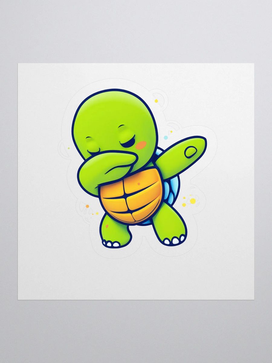 Dabbing Turtle Kiss Cut Stickers product image (3)