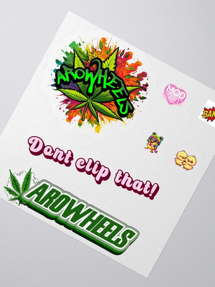 AROW sheet of cutout stickers product image (2)