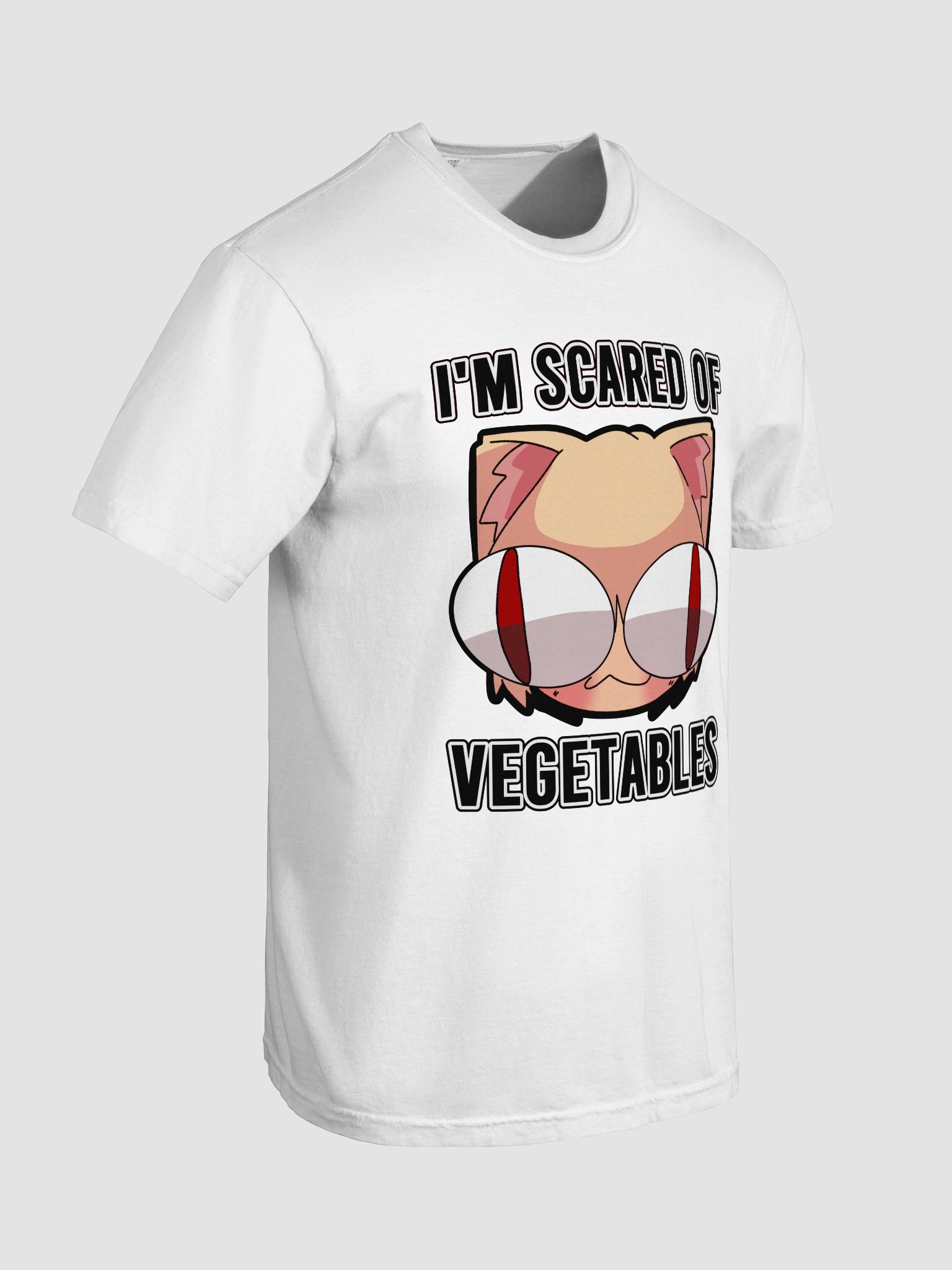 Neco Arc - I'm Scared of Vegetables (T-Shirt) product image (71)