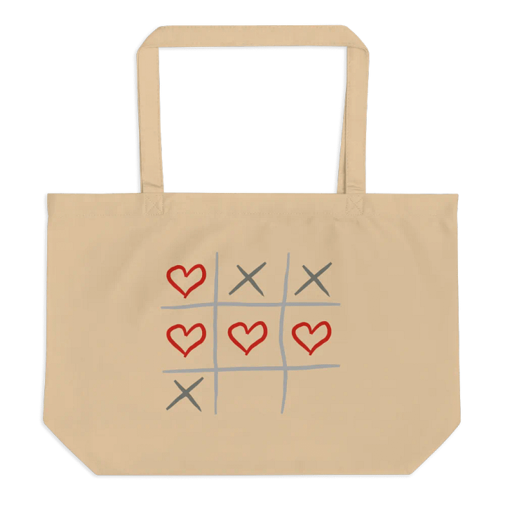 Organic Cotton Tote Bag Big, Tic-Tac-Tote product image (1)