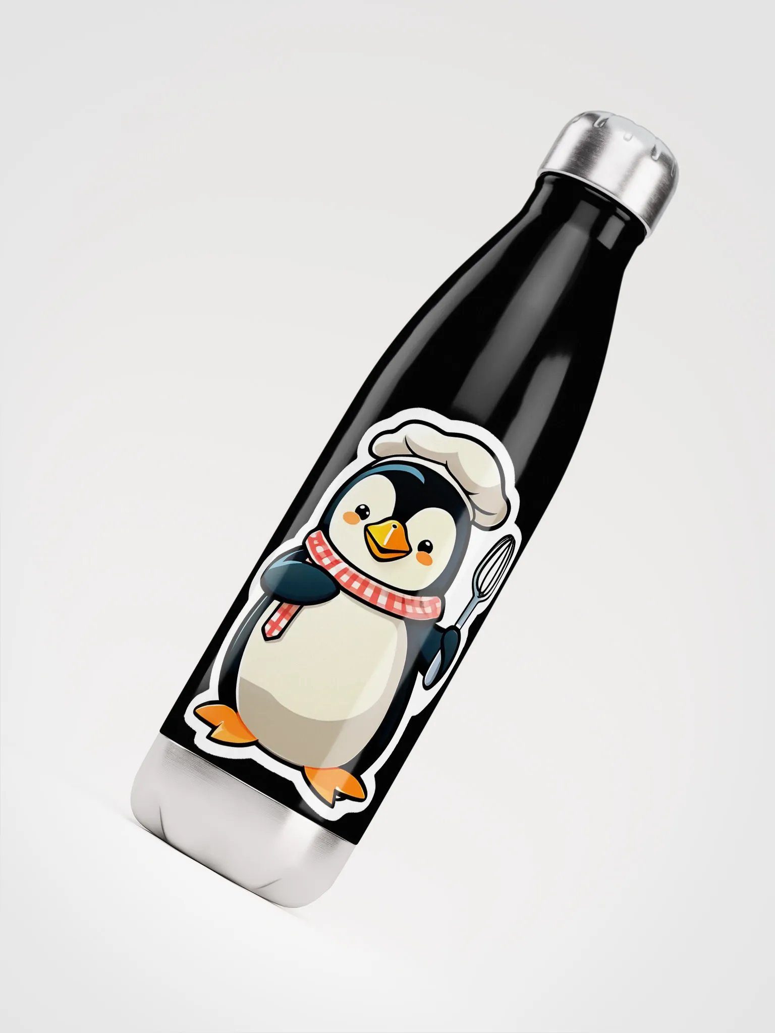 Whisking Penguin Stainless Steel Water Bottle product image (7)