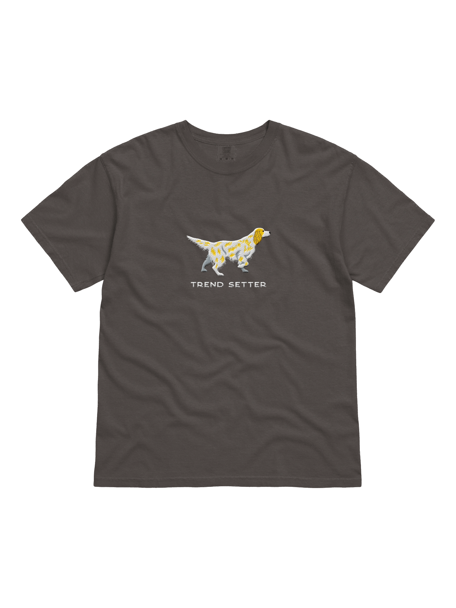 Trend Setter T-Shirt(Embroidered) of an English Setter(Lemon Belton) product image (1)
