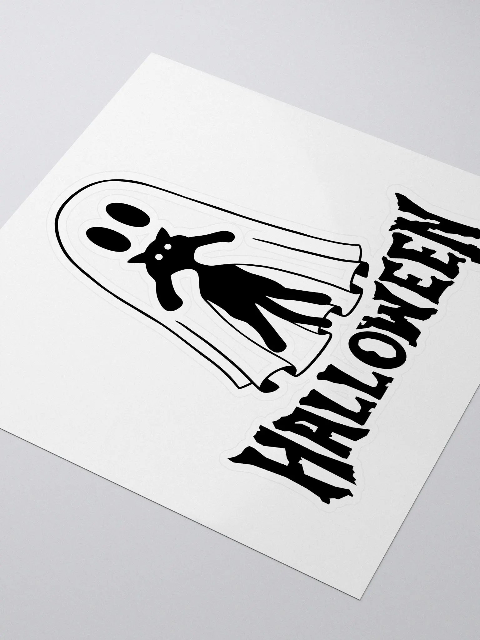 Ghostly Kitten Sticker product image (3)