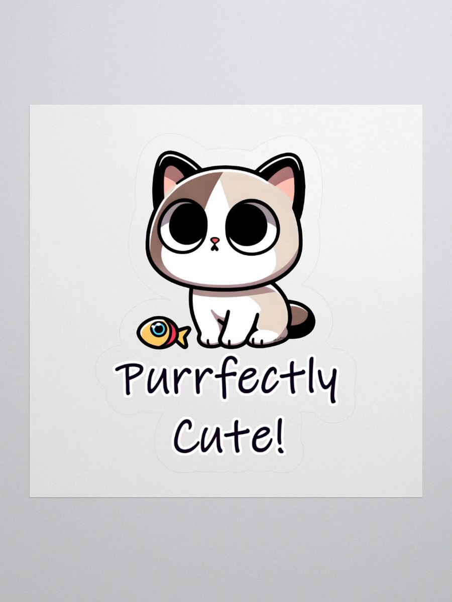 Purrfectly Cute Cat Sticker product image (2)
